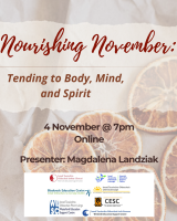 Wellbeing Webinar Series for SNAs Oct – Dec ‘25 Nourishing November: Tending to Body, Mind, and Spirit